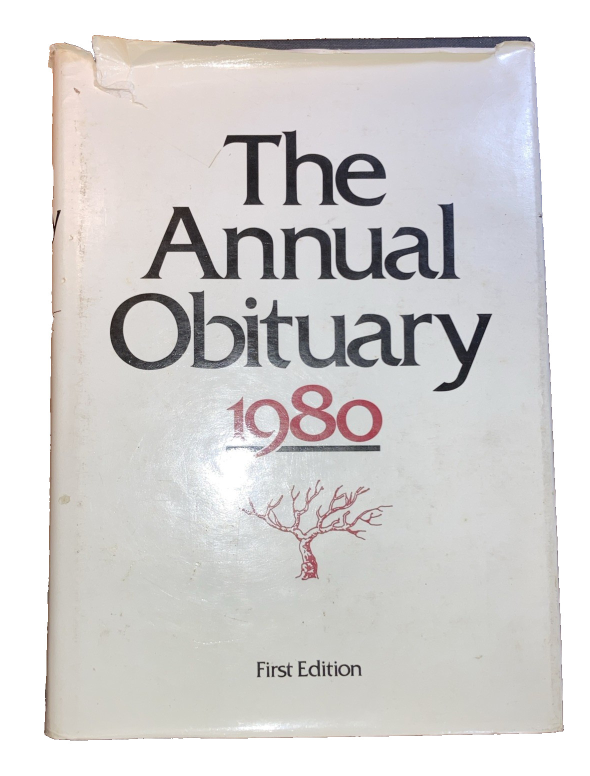 The Annual Obituary 1980 First Edition Hardcover St. Martin&rsquo;s Press w DJ 874 pgs