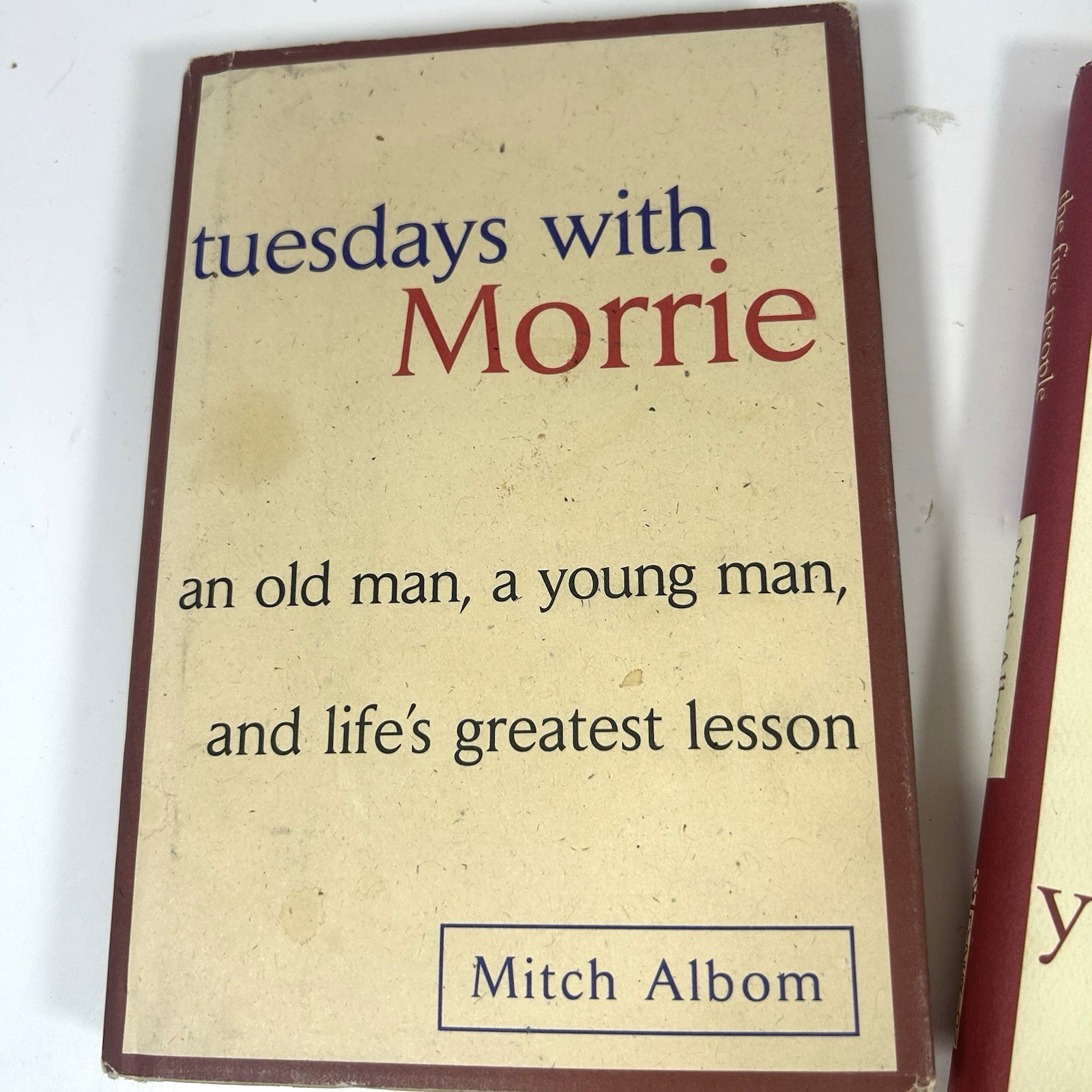 Mitch Albom Lot of 3: Tuesdays With Morrie / For One More Day / The Five People