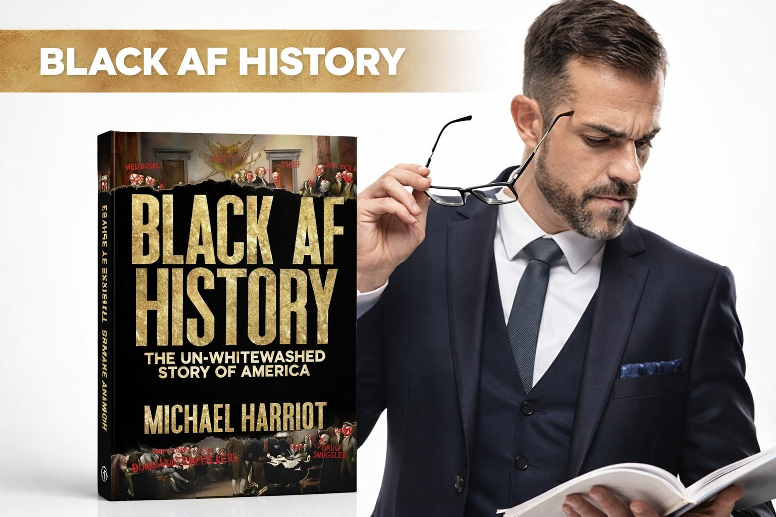 Black AF History: The Un Whitewashed Story of America by  » Michael HarrioT « .