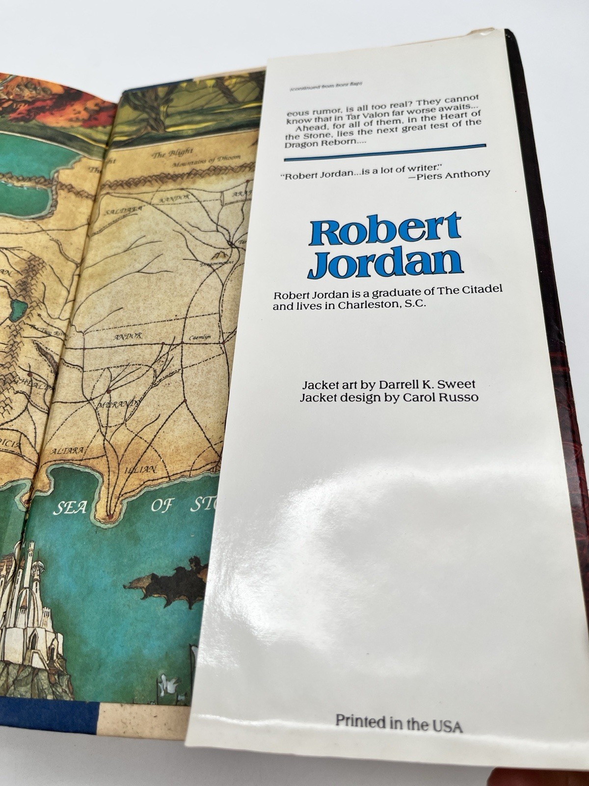 The Dragon Reborn Robert Jordan HC DJ 1991 Wheel of Time Book 3 Hardcover