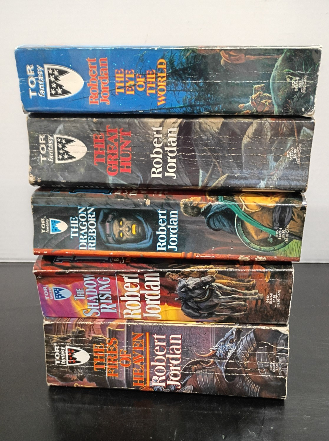 The Wheel of Time Series by Robert Jordan Paperback Books 1-5