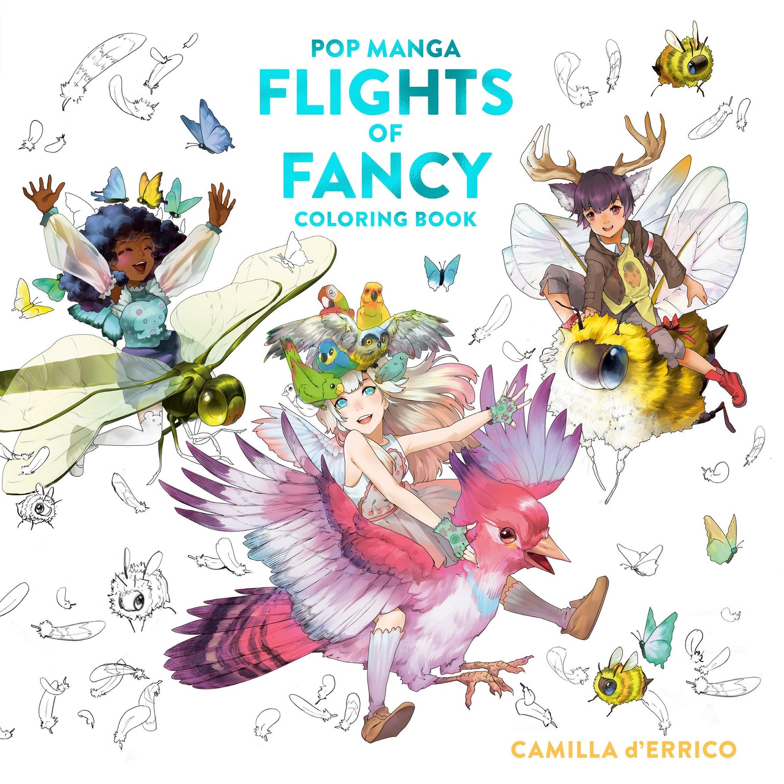 Pop Manga Flights of Fancy Coloring Book, d&rsquo;Errico, Camilla, Excellent Book