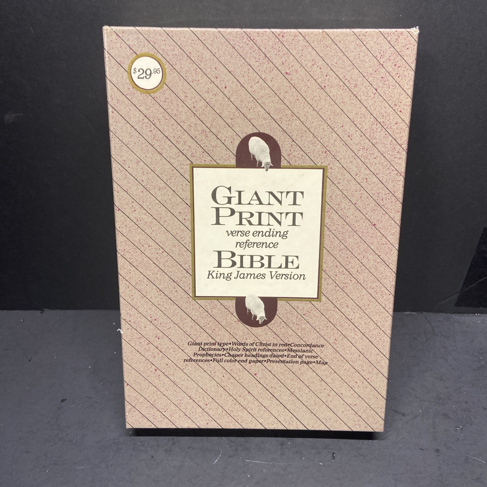 Holy Bible King James Giant Print Brown Bonded Leather Christian Heritage Publ