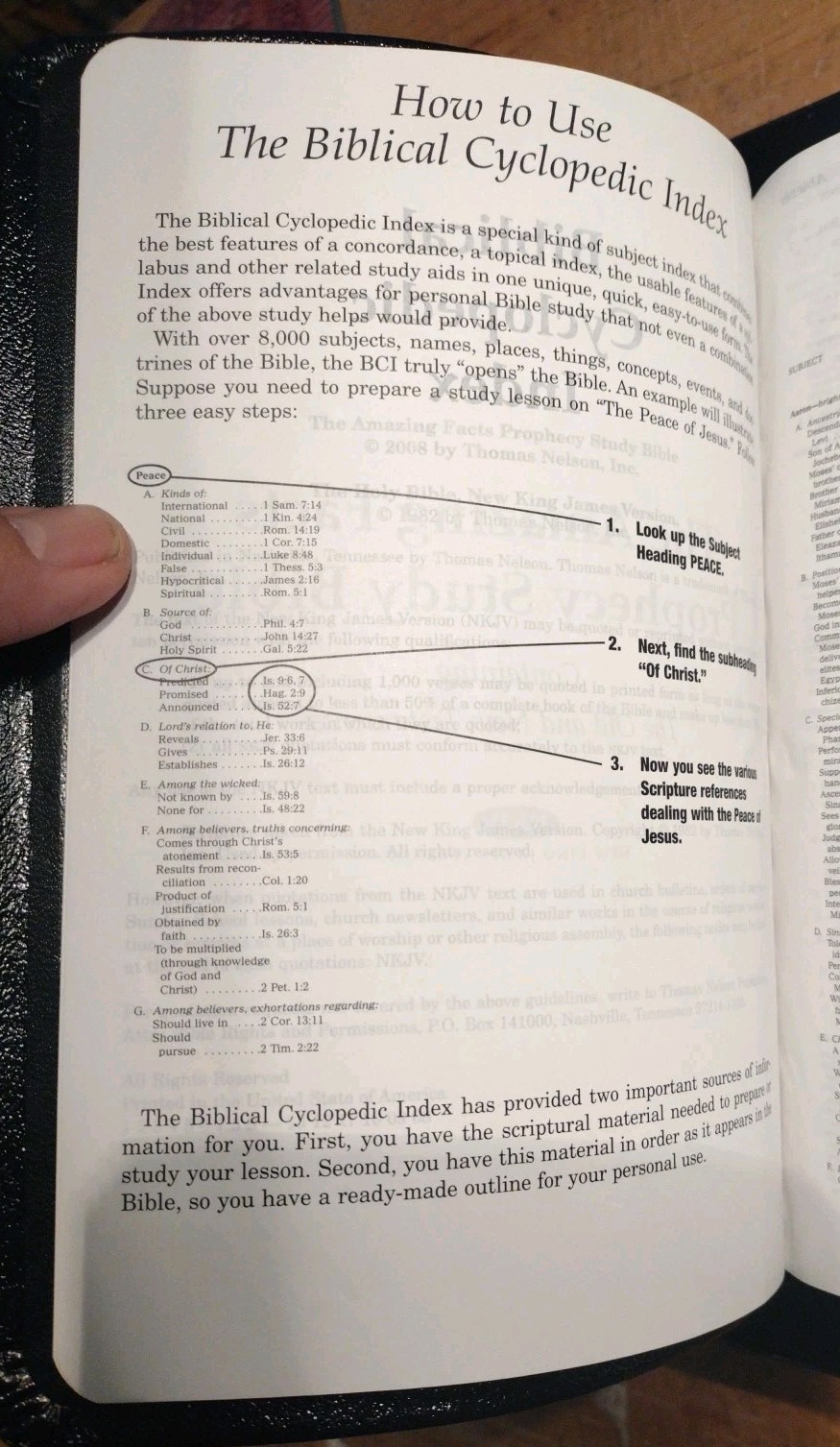 The Holy Bible Prophecy Study Edition. Nelson. 2008. Genuine Leather (8.5&Prime; x 6&Prime;)