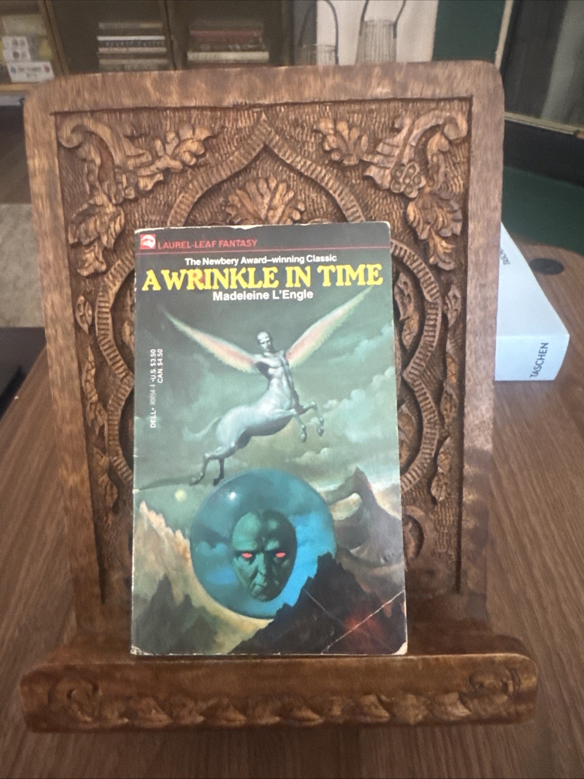 A Wrinkle in Time • Madeleine L&rsquo;Engle • 1976 Dell Laurel-Leaf • Science Fantasy