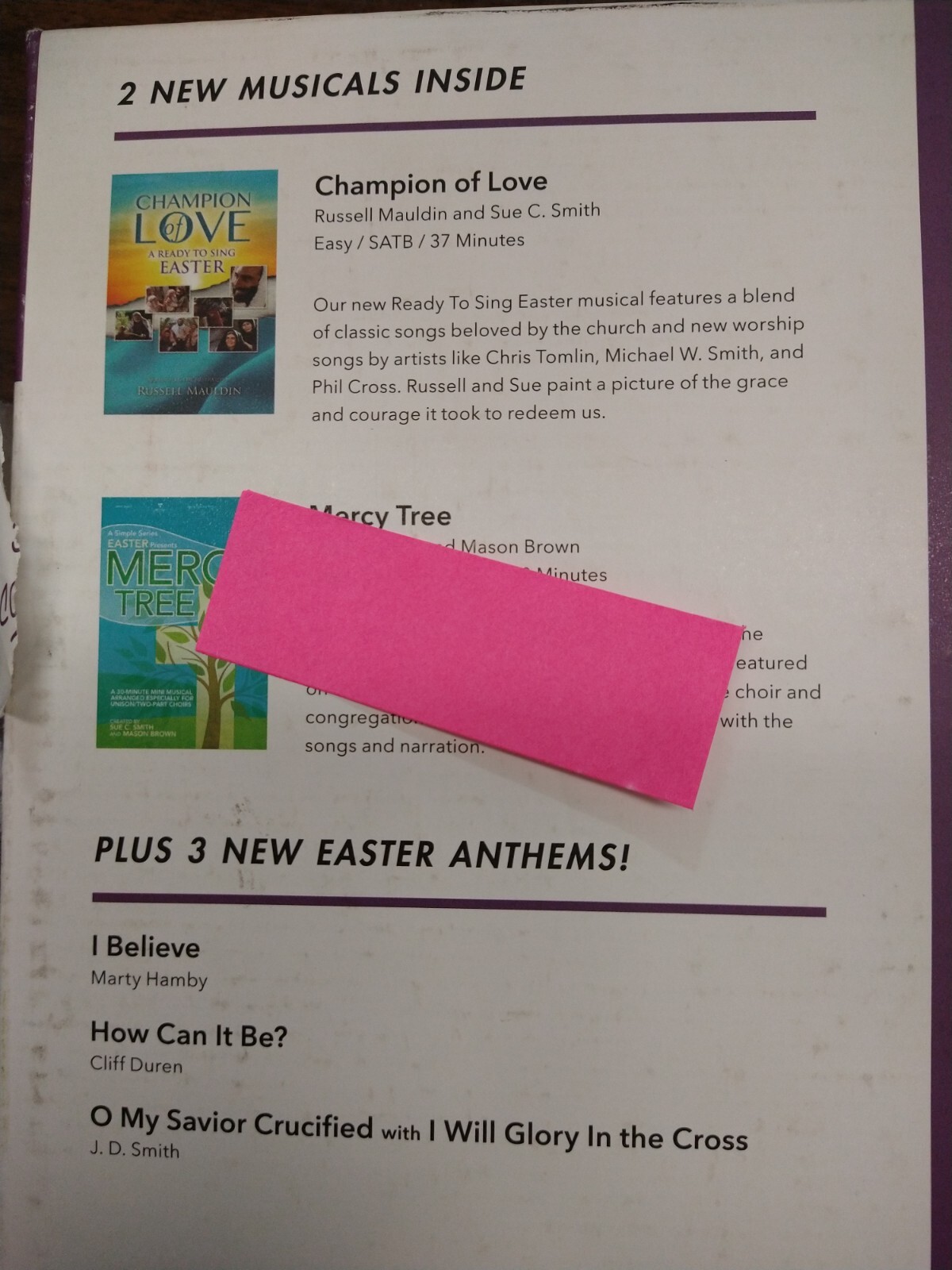 Brentwood Music Choral Club Easter Collections 2016-17-18 as shown VG 230817