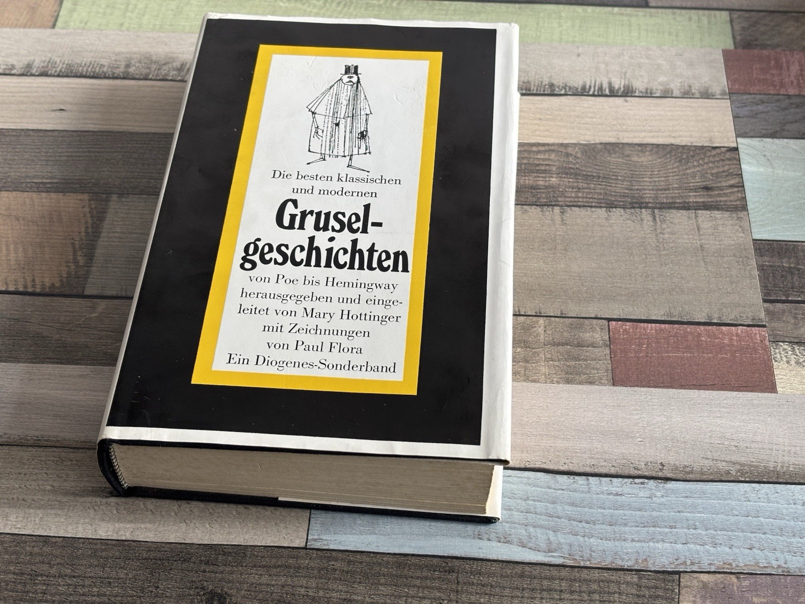 📚Buch Gruselgeschichten Poe bis Hemingway – Diogenes Sonderband mit Zeichnungen
