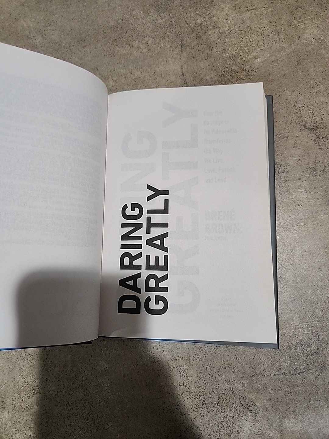 Daring Greatly Brene Brown Book Vulnerability Leadership Parenting 1st Edition
