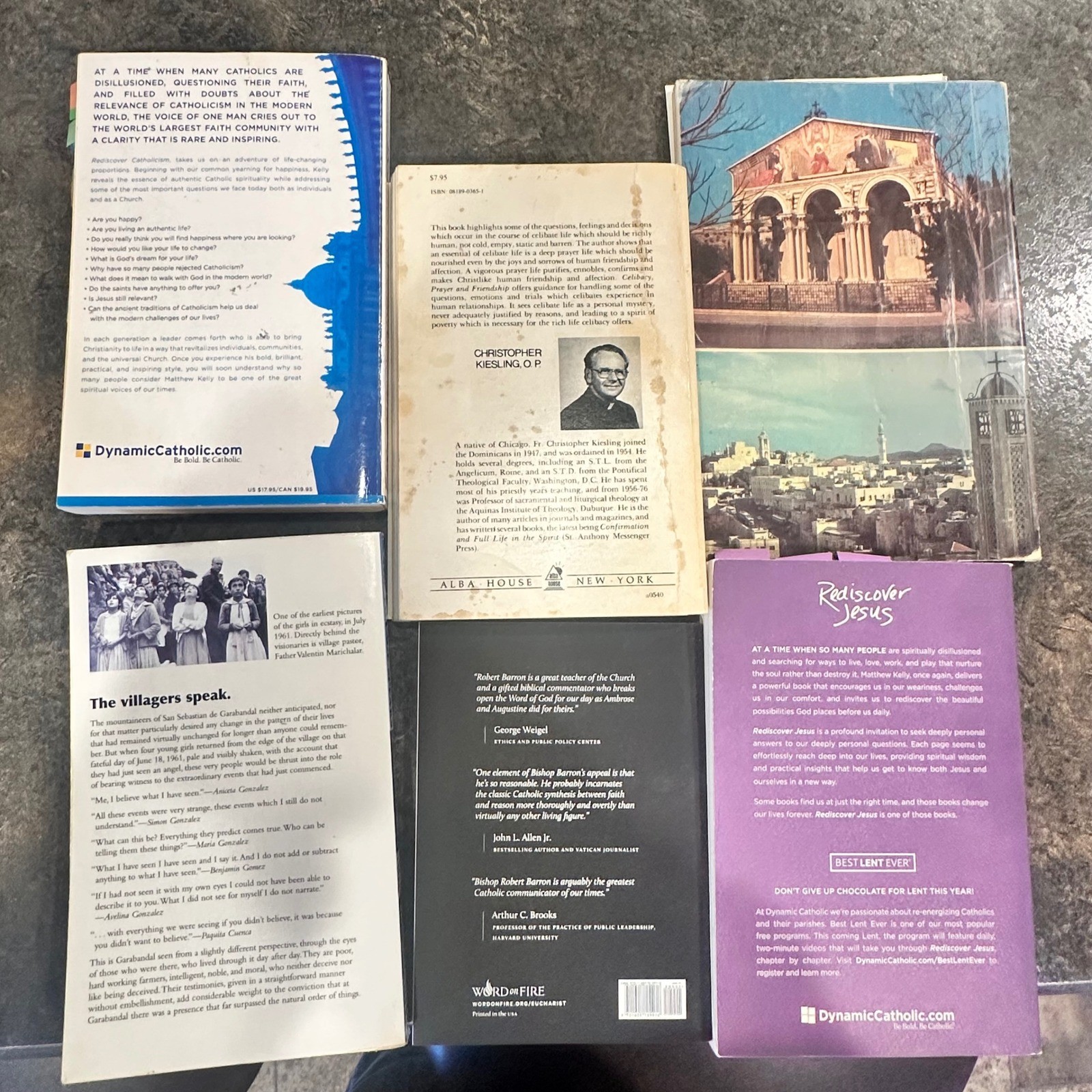 Mixed Christian Book Lot of 6 Matthew Kelly Robert Barron Religious Spiritual