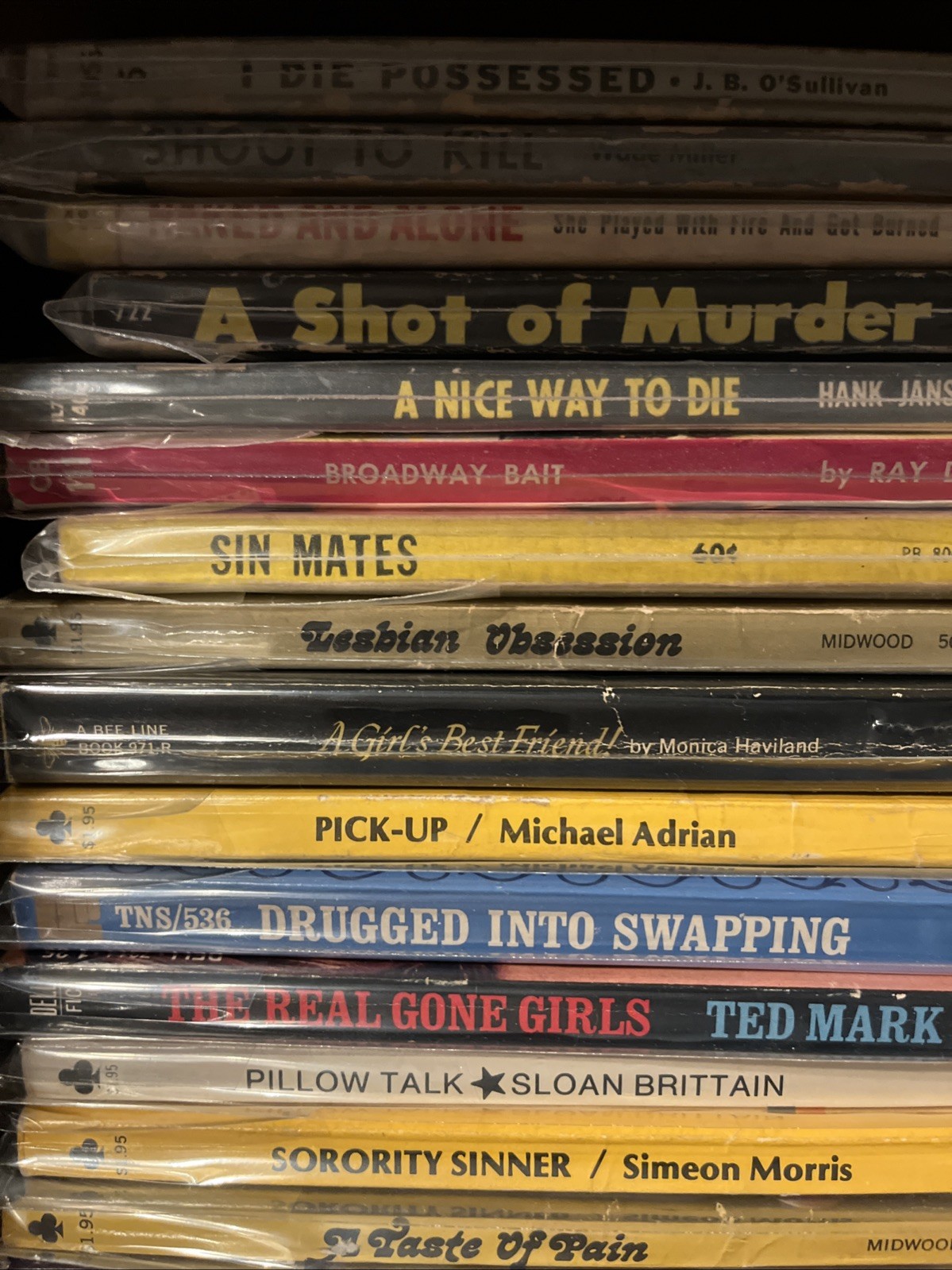 22 VINTAGE PAPERBACK PULP EROTIC SLEAZE SMUT GGA BOOKS 1950s 1960s RARE 1970’s