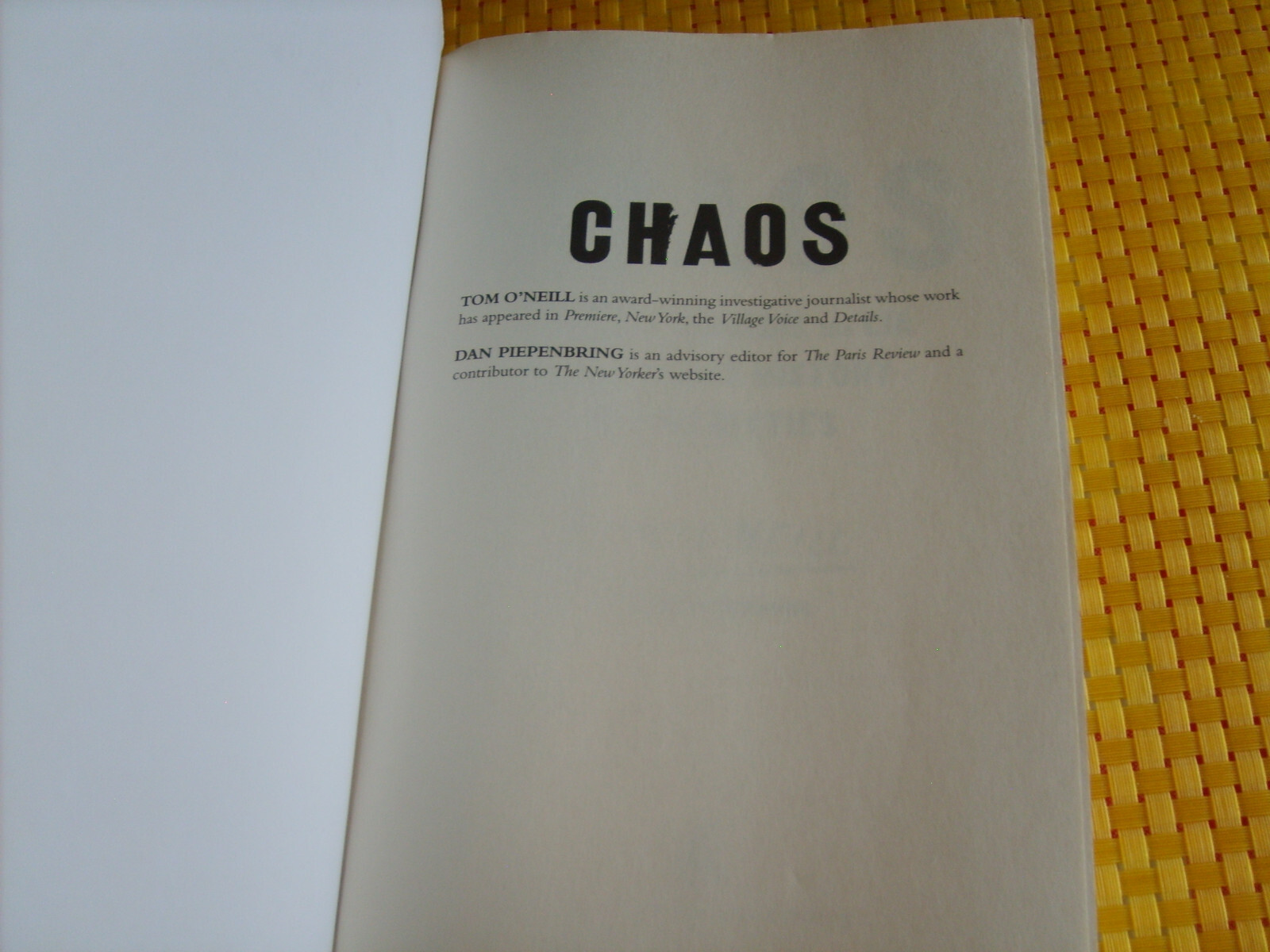 Chaos: Charles Manson, the CIA and the Secret History of the 60s (EXPORT PB)