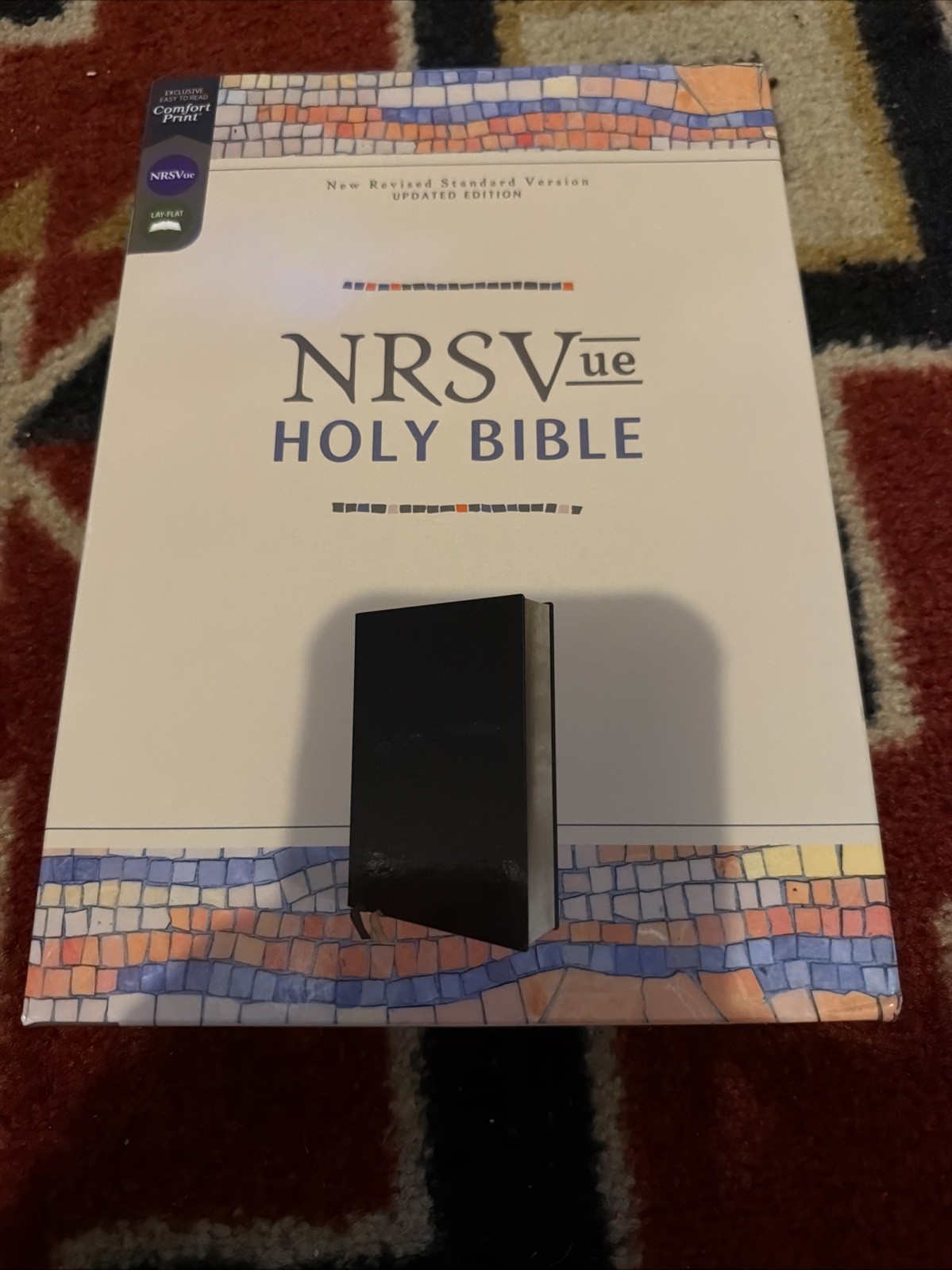NRSVue, Holy Bible, Leathersoft, Black, Comfort Print by Zondervan