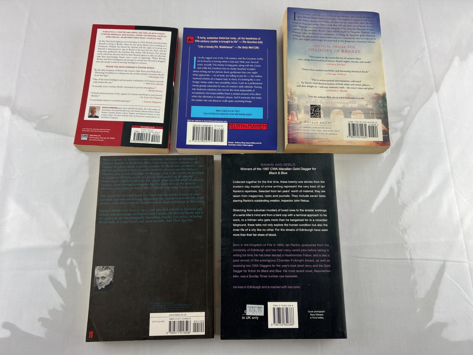 Lot Of 5 Mystery Thriller Trade Paperback Books, Mixed Authors as Shown Bundle B