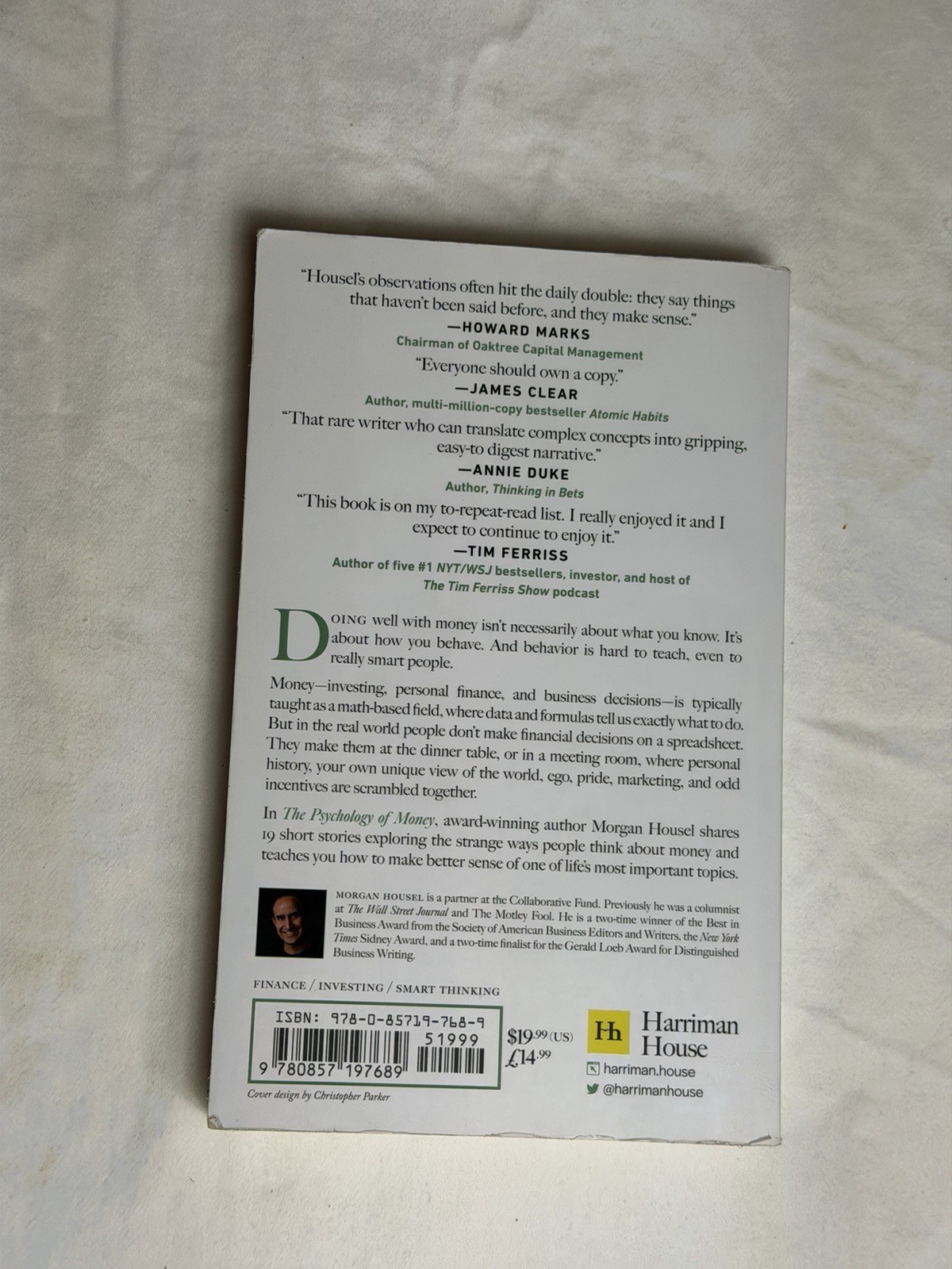 Psychology of Money : Timeless Lessons on Wealth, Greed, and Happiness by…