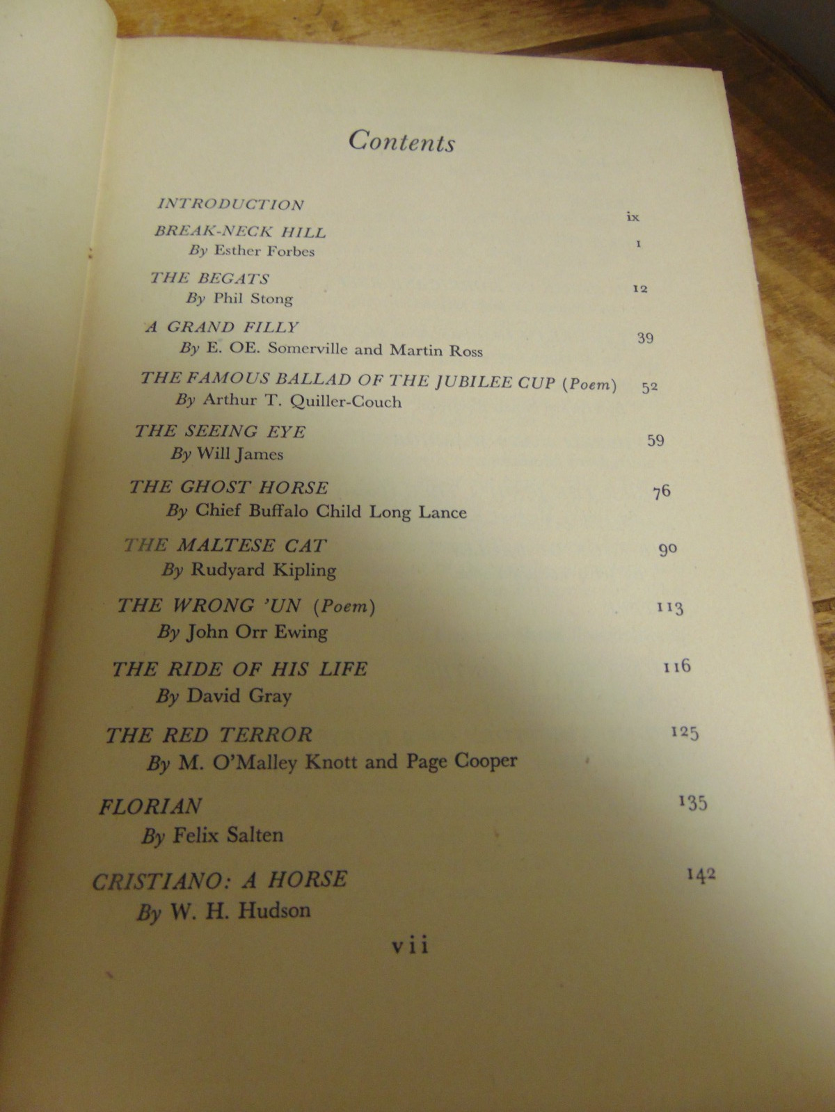 Great Horse Stories 1st Ed selected by Page Cooper Doubleday & Co 1946 HC