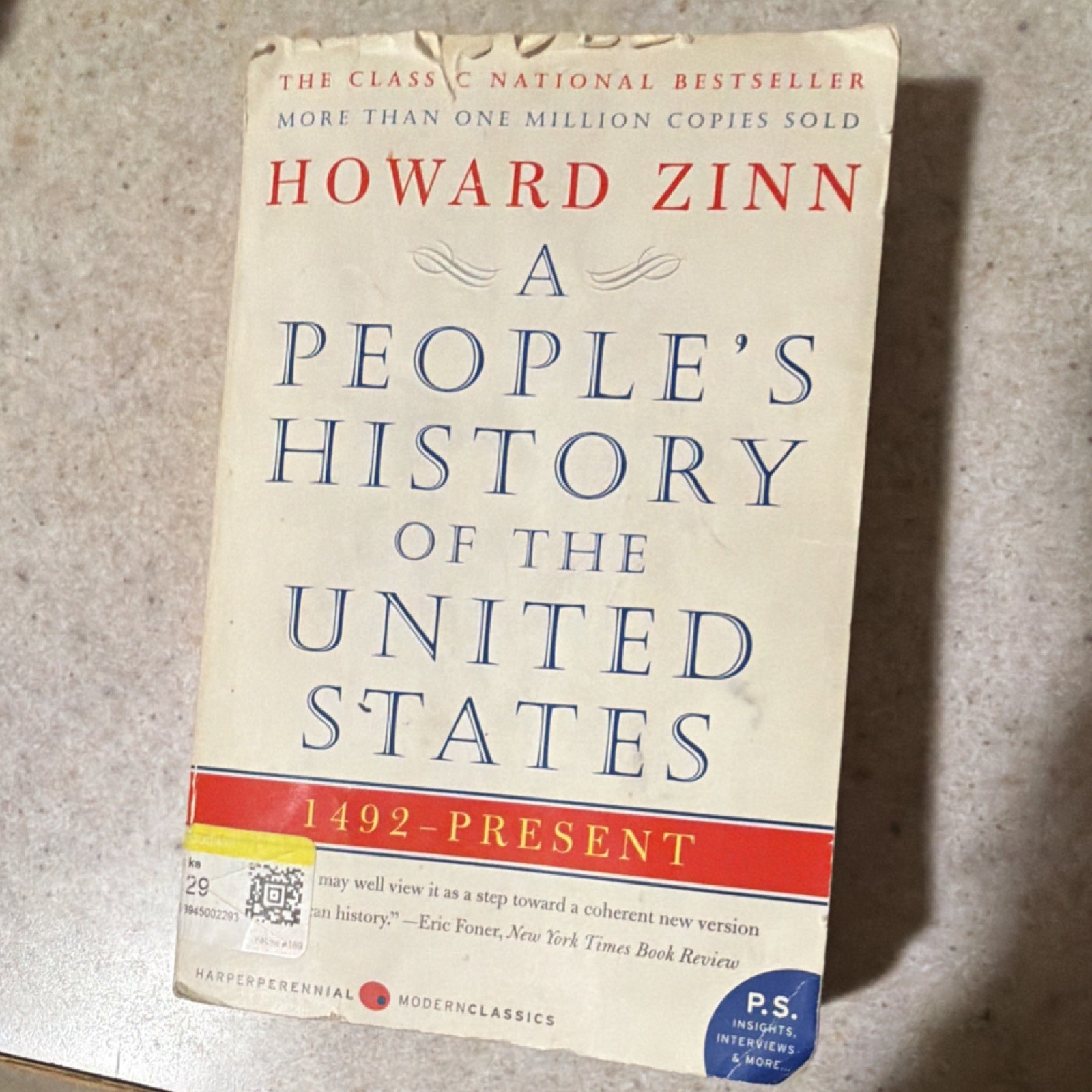 Harper Perennial People&rsquo;s History United States Zinn 2005 Trade PB Modern Class…