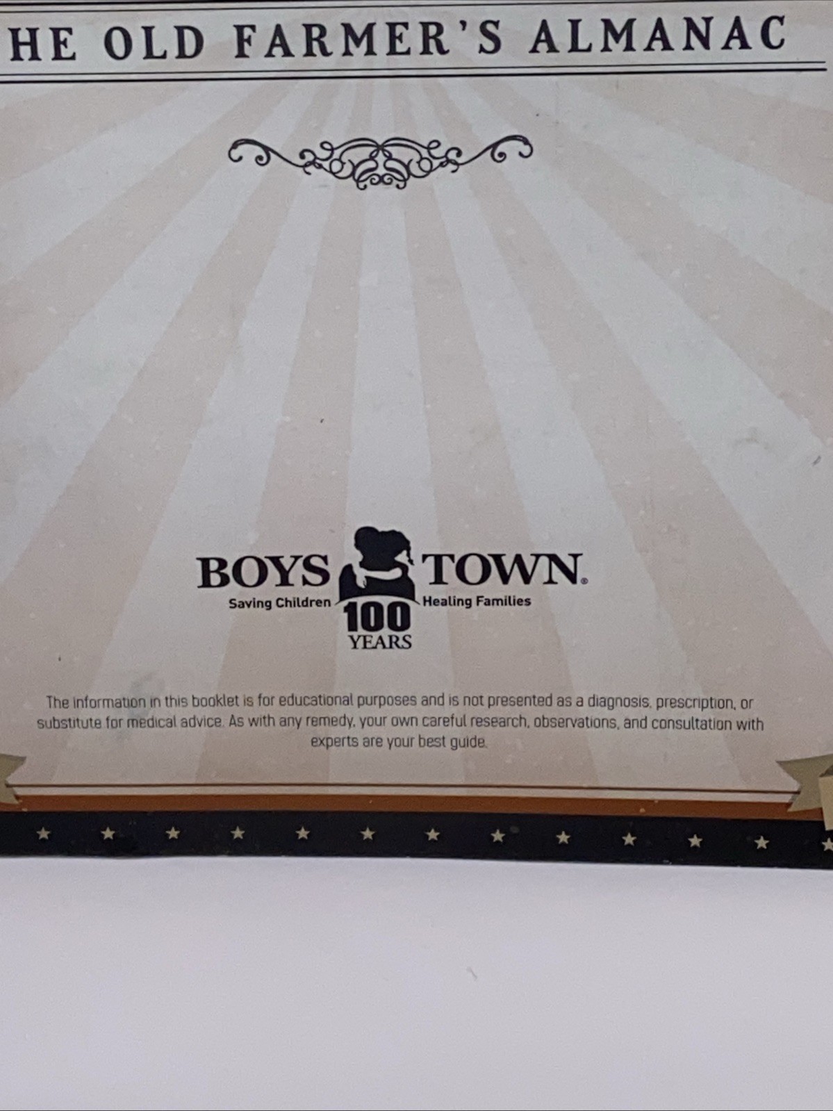 The Old Farmer&rsquo;s Almanac Book of HOME REMEDIES Booklet Boys Town *2021 edition