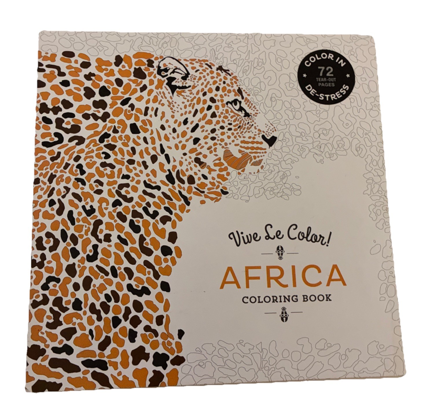 Vive Le Color! Africa (Adult Coloring Book): Color In; De-stress (72 Pages)