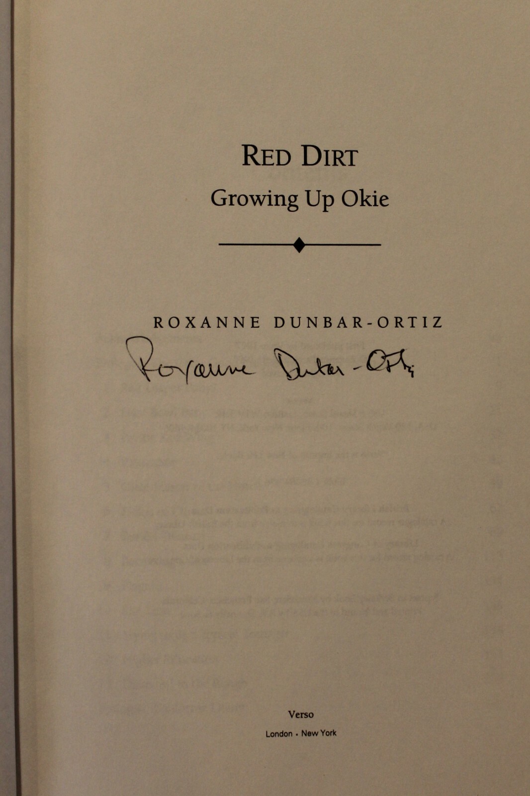 Red Dirt: Growing Up Okie by Roxanne Dunbar-Ortiz: Used- Signed by author