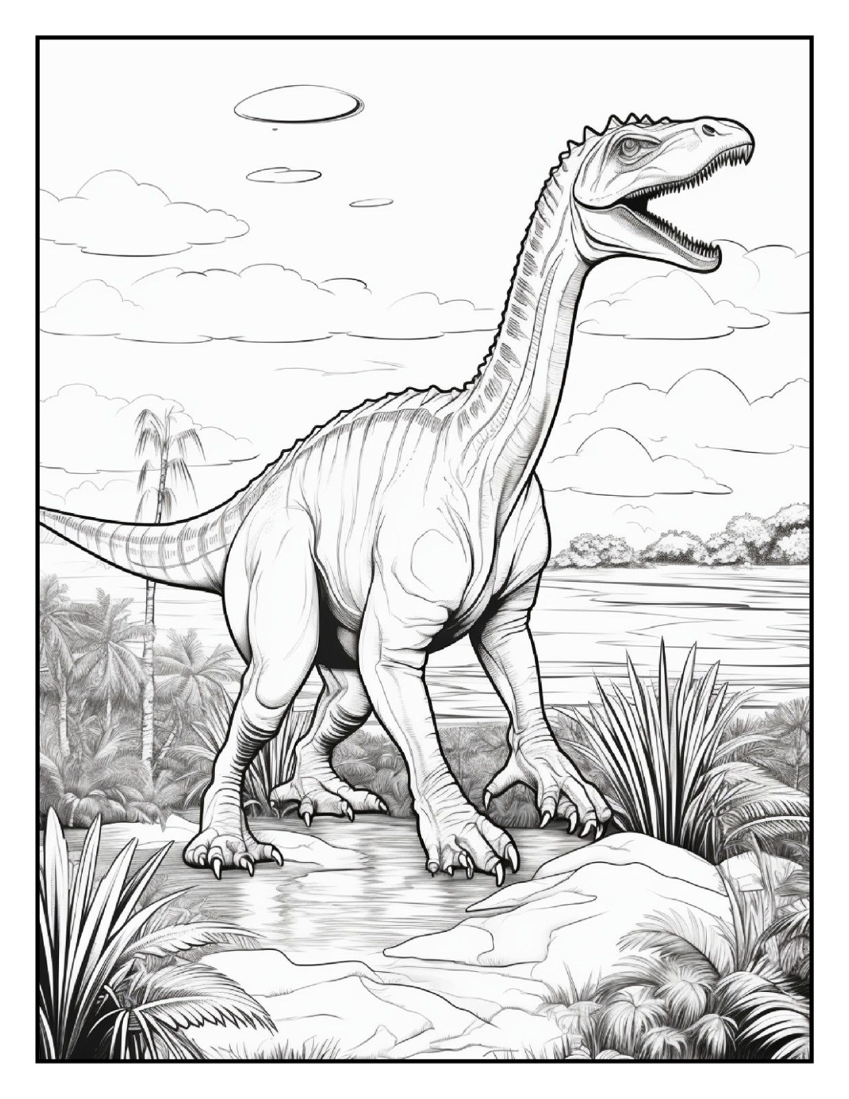 « Cute Dinosaur Coloring Book – Perfect Gift for Kids Who Love Dinosaurs »