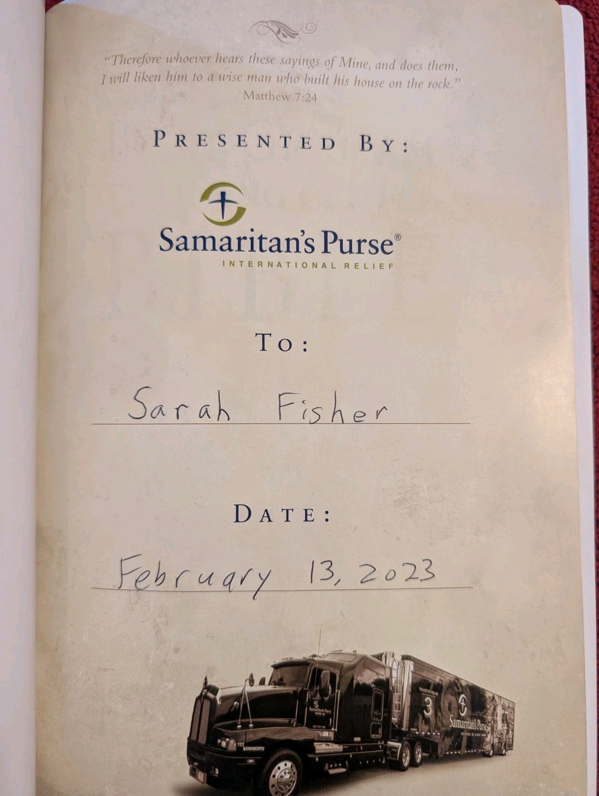 The Billy Graham Training Center Bible – Samaritan&rsquo;s Purse