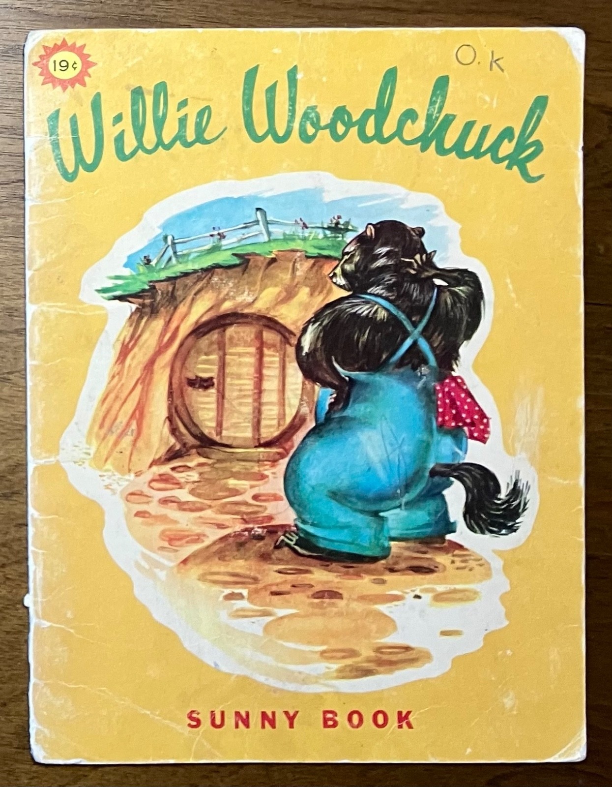 Willie Woodchuck by Marion E. Holt Sunny Book 1968 softcover kid&rsquo;s book