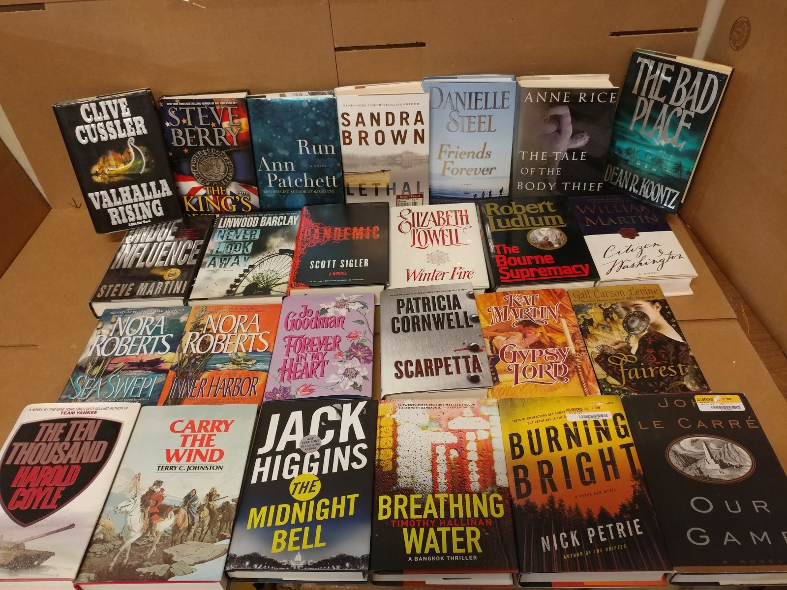 Lot of 15 Pounds Hardcover INSTANT COLLECTION GENERAL FICTION Book MIX GENRE SET