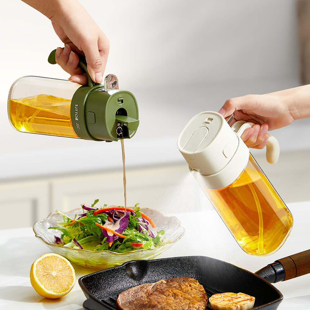 P&M Essentials+ 16oz 2 in 1 Olive Oil Dispenser for Kitchen – Available in Black