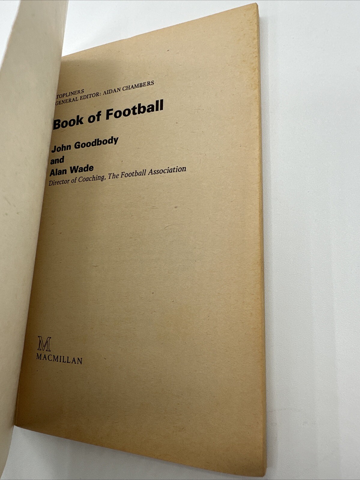 The Topliner Book Of Football Paperback John Goodbody 7 By 4.5 Inches 112 Pages