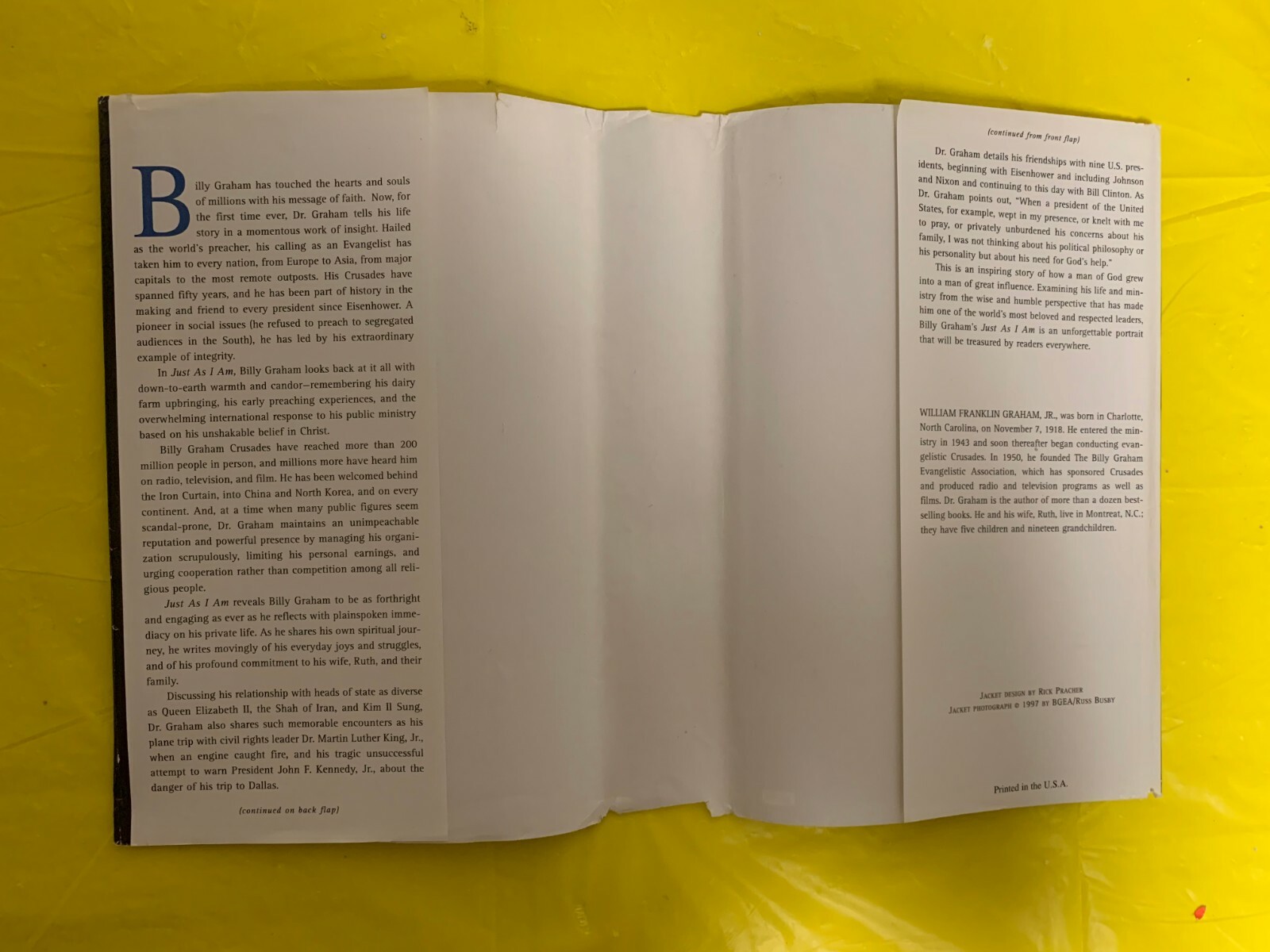 Billy Graham, God&rsquo;s Ambassador and Autobiography – Just as I am