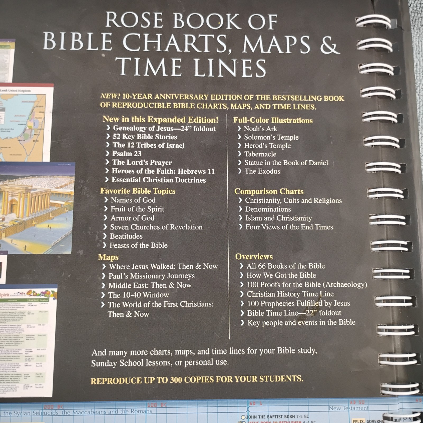 Rose Book of Bible Charts Maps & Time Lines 10th Anniversary Expanded Edition