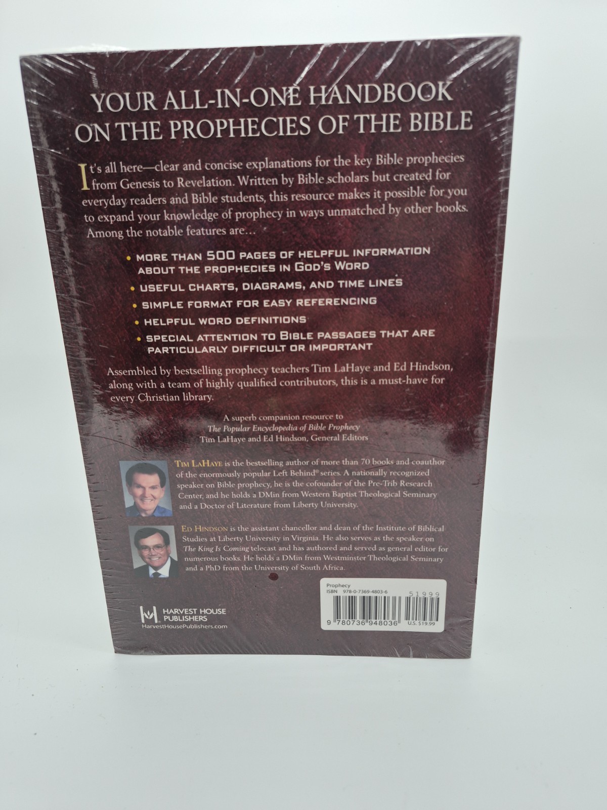 Exploring Bible Prophecy from Genesis to Revelation: Tim LaHaye, Ed Hindson, NEW