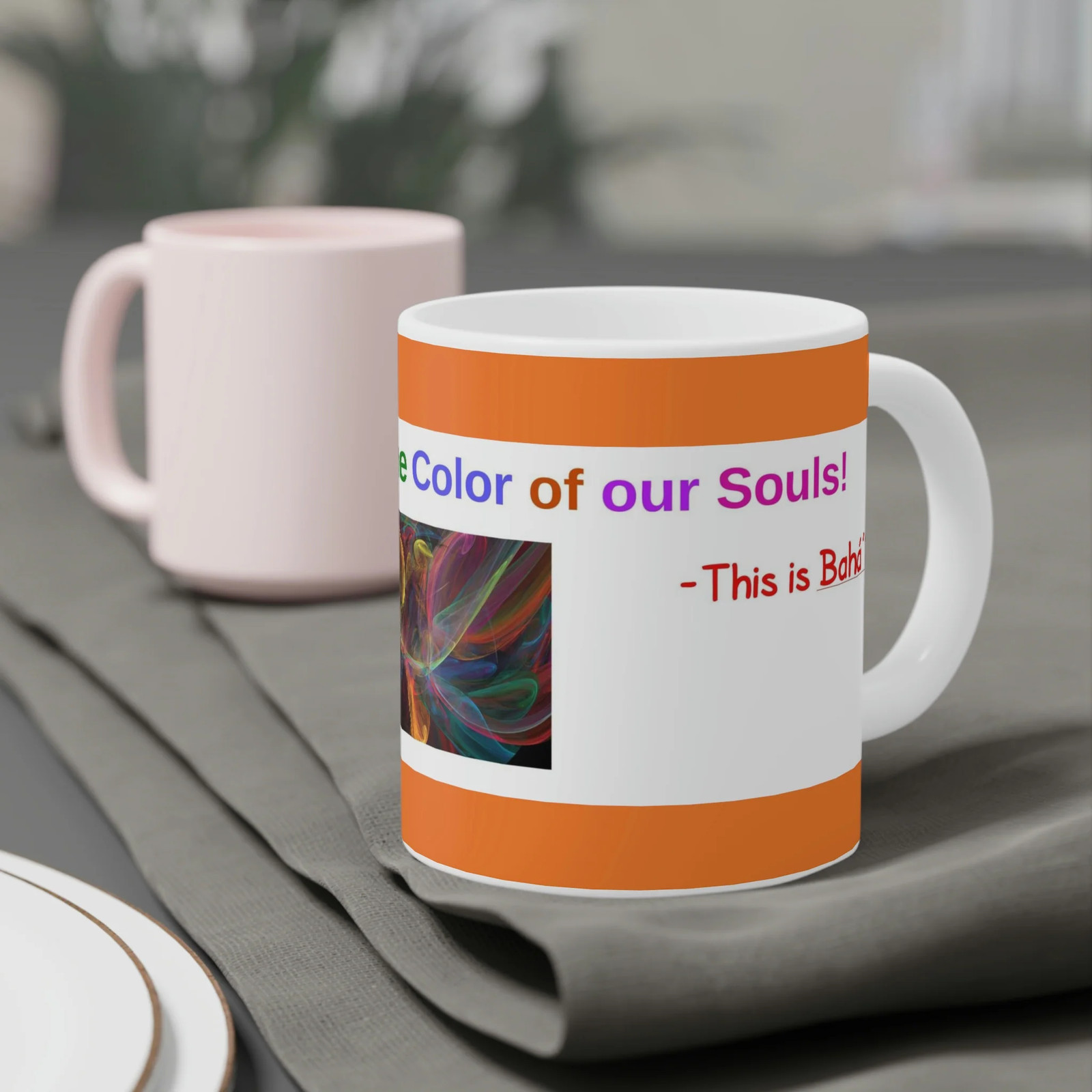 Baha&rsquo;i Diversity, Race Unity, Color of our Souls Mugs (11oz15oz20oz)