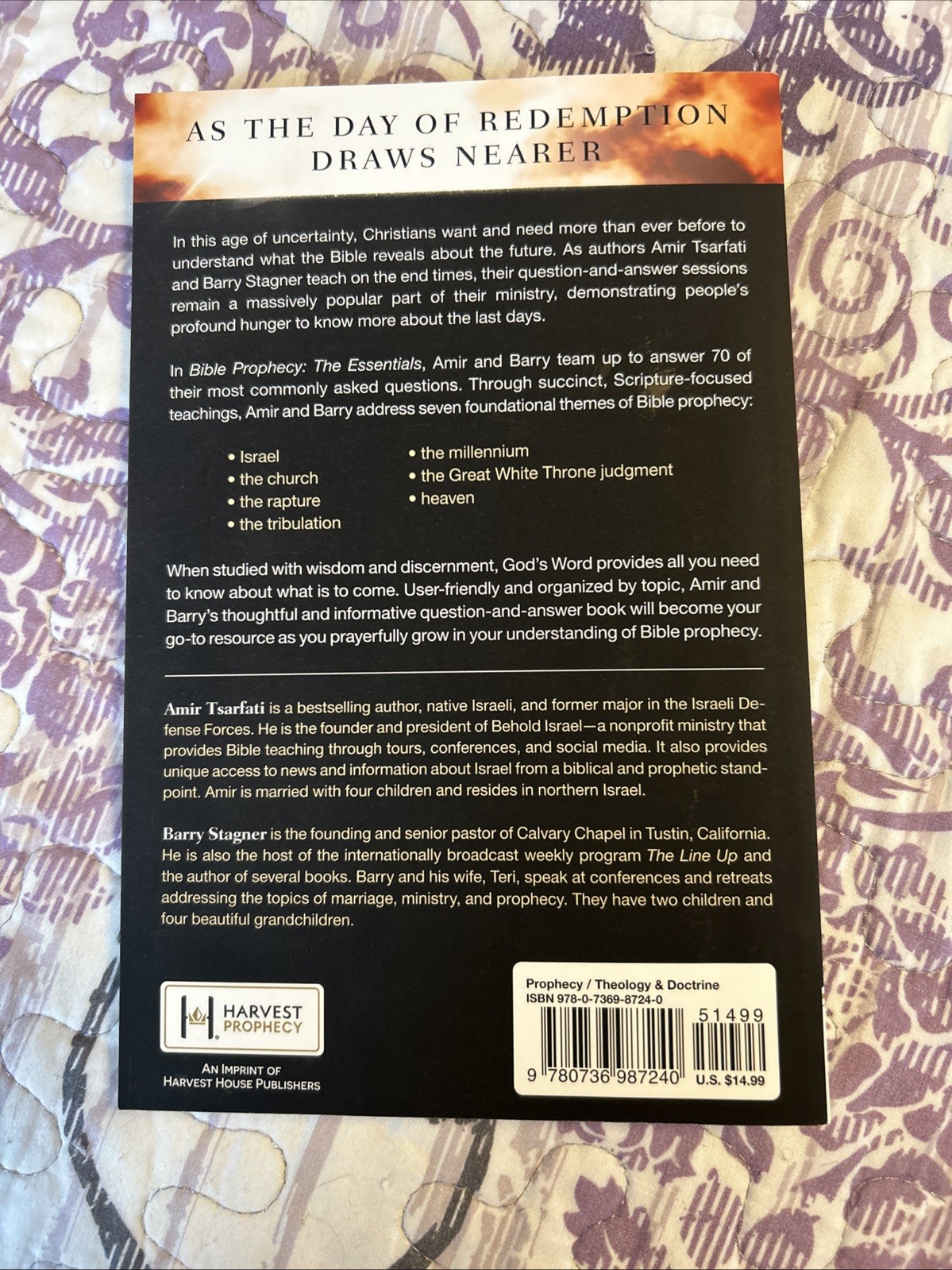 Bible Prophecy: The Essentials By Amir Tsarfati & Barry Stagner