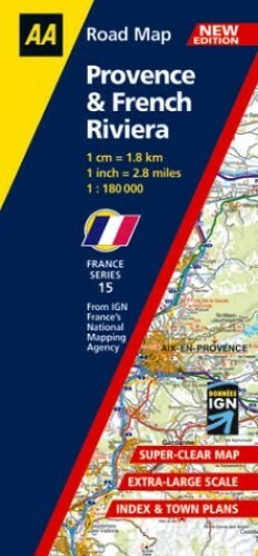 Provence and French Riviera (AA Road Map France Series) Sheet map, folded Book