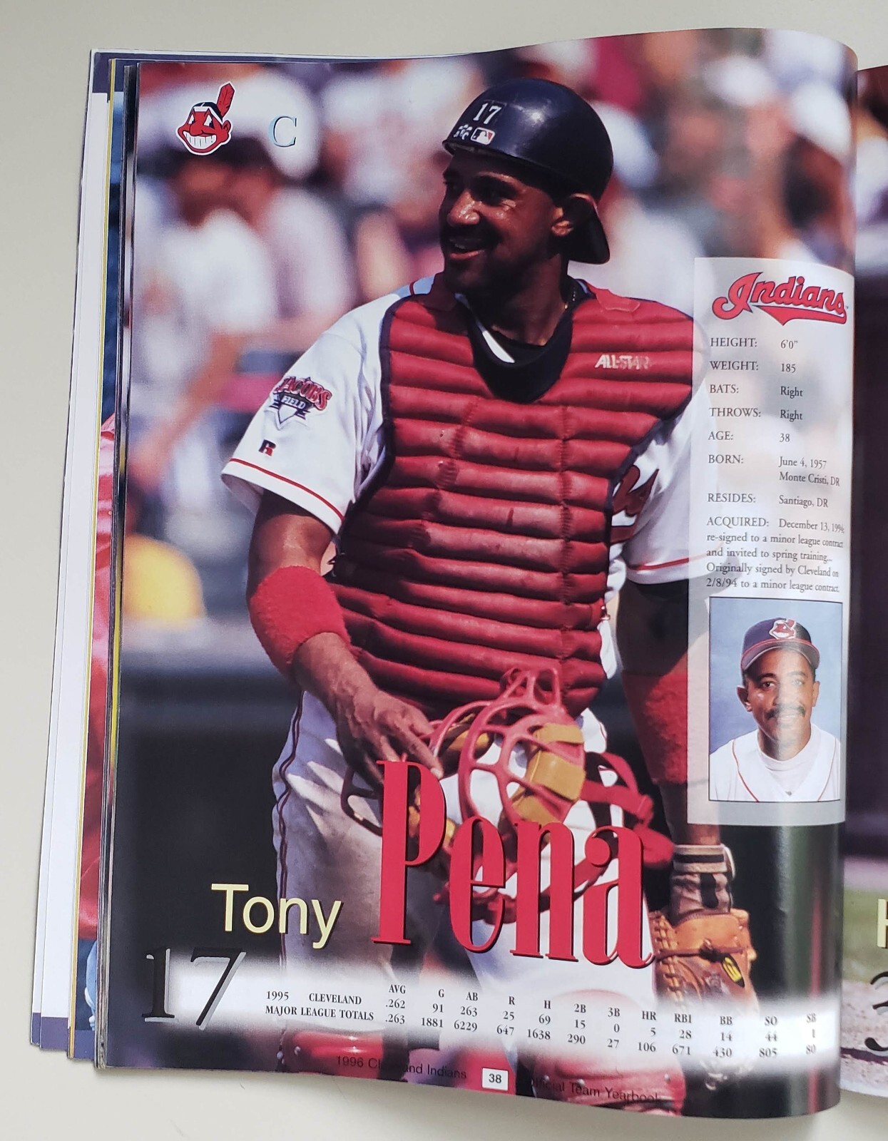 1996 Cleveland Indians (Guardians) Yearbook MLB Jacobs Field 72+ Pages MINT/NEW
