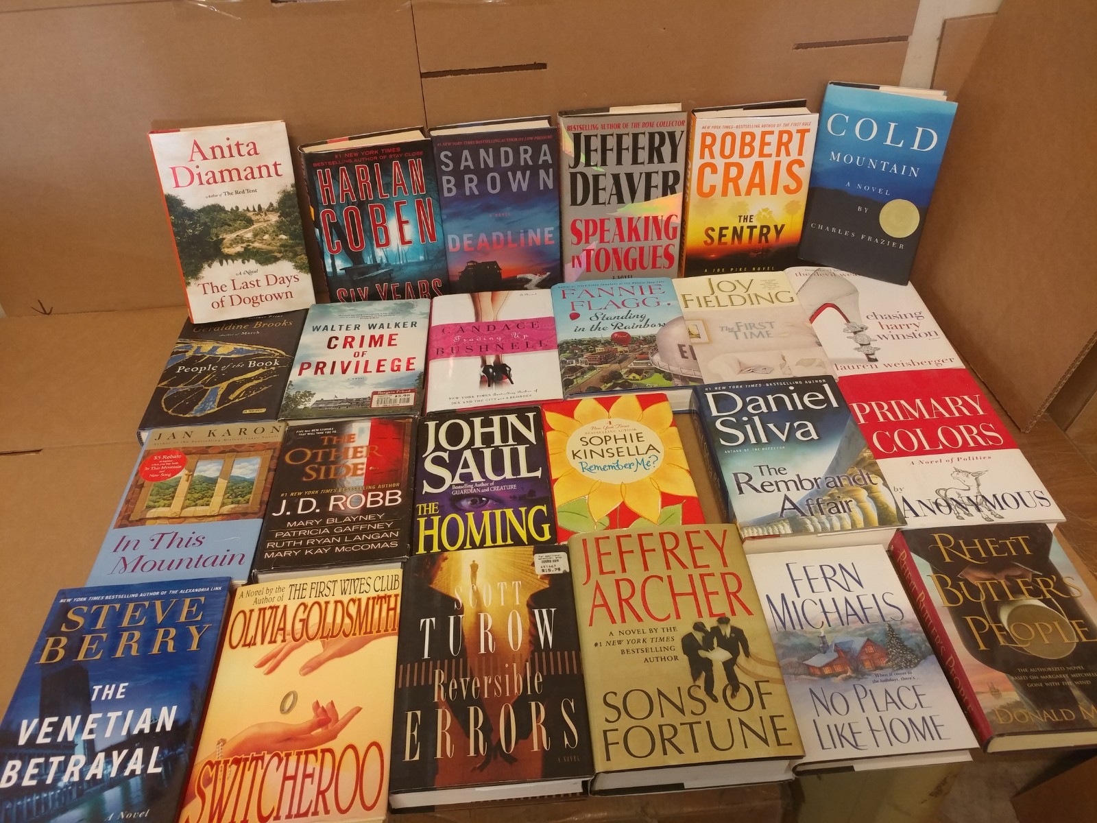 Lot of 15 Pounds Hardcover INSTANT COLLECTION GENERAL FICTION Book MIX GENRE SET