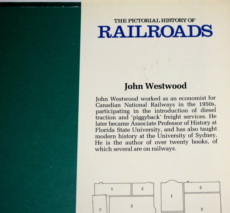 VTG 1988 The Pictorial History of Railroads Hardcover Coffee Table Book