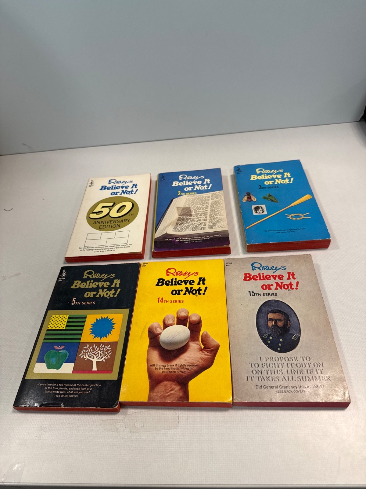 Ripley&rsquo;s Believe It or Not 1960s Vintage Paperback LOT of 6 Pocket Book Edition