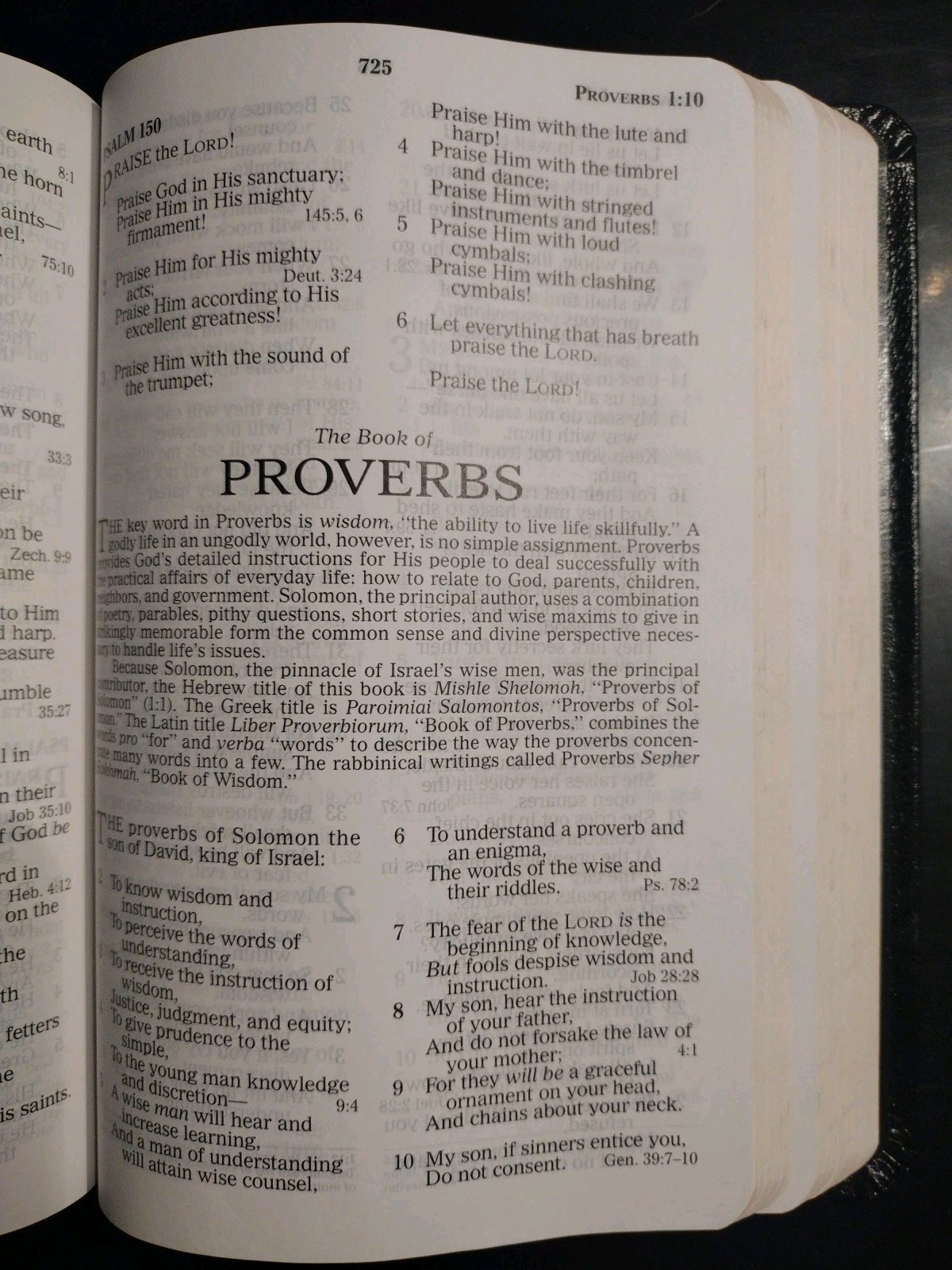 The Holy Bible Prophecy Study Edition. Nelson. 2008. Genuine Leather (8.5&Prime; x 6&Prime;)