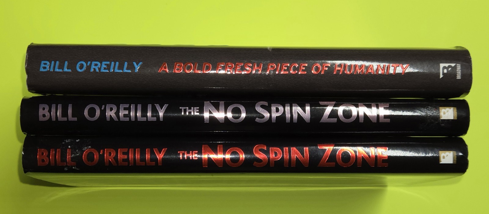 BILL O&rsquo;REILLY Autographed ☆ Signed Books LOT OF (3) No Spin Zone 🔥🔥🔥