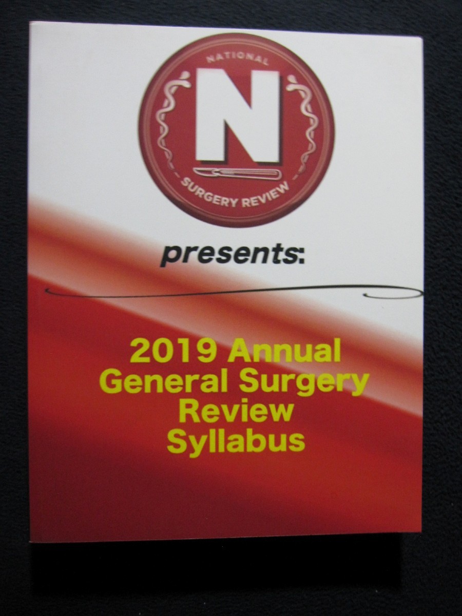 National Surgery Board&rsquo;s 2019 General Surgery Review Course Syllabus [Paperback]