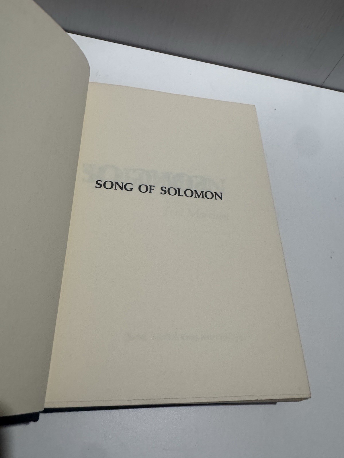 Song of Solomon by Toni Morrison HCDJ 1977 3rd printing Novel GC