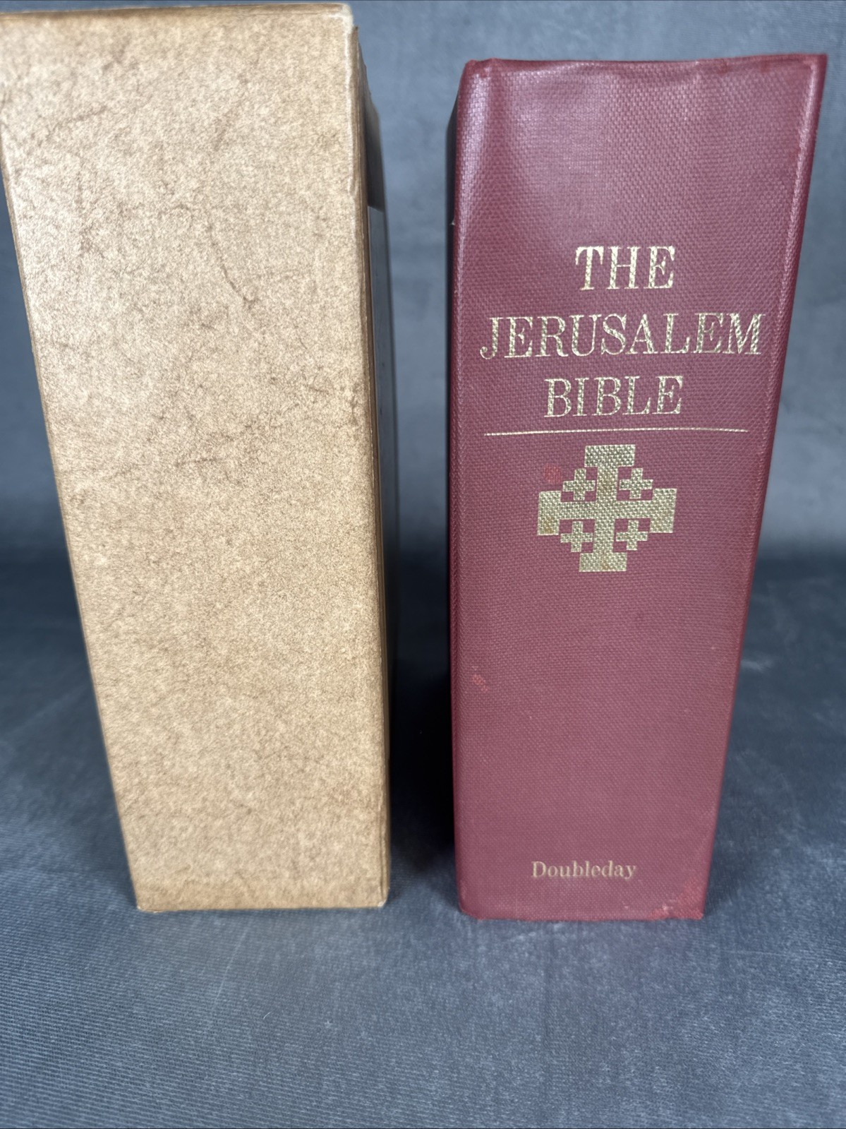 1966 Jerusalem Bible Doubleday Catholic Bible Thumb Indexed Hardcover Slipcase