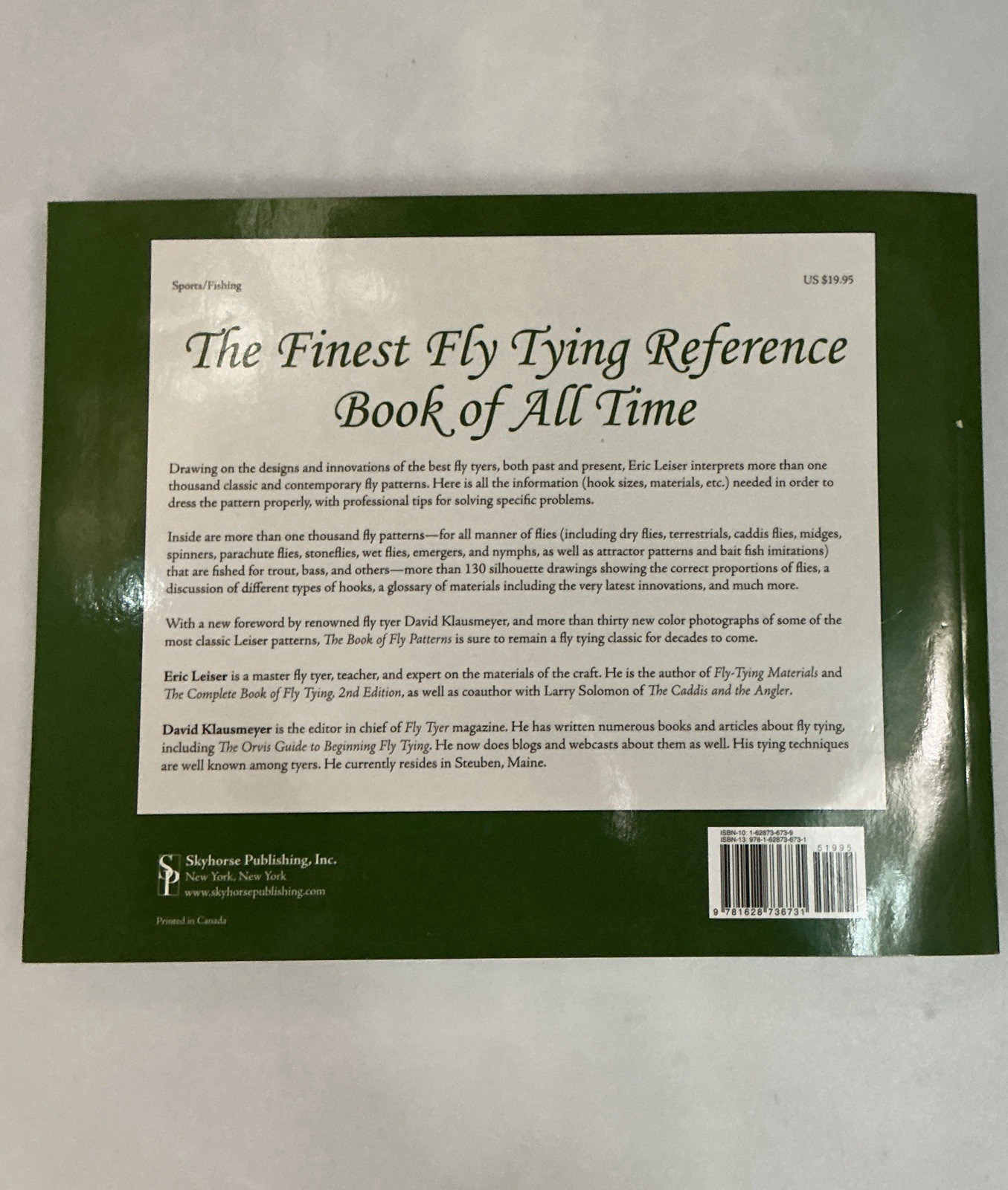 The Book of Fly Patterns: 2014 Skyhorse Publishing Paperback by Eric Leiser