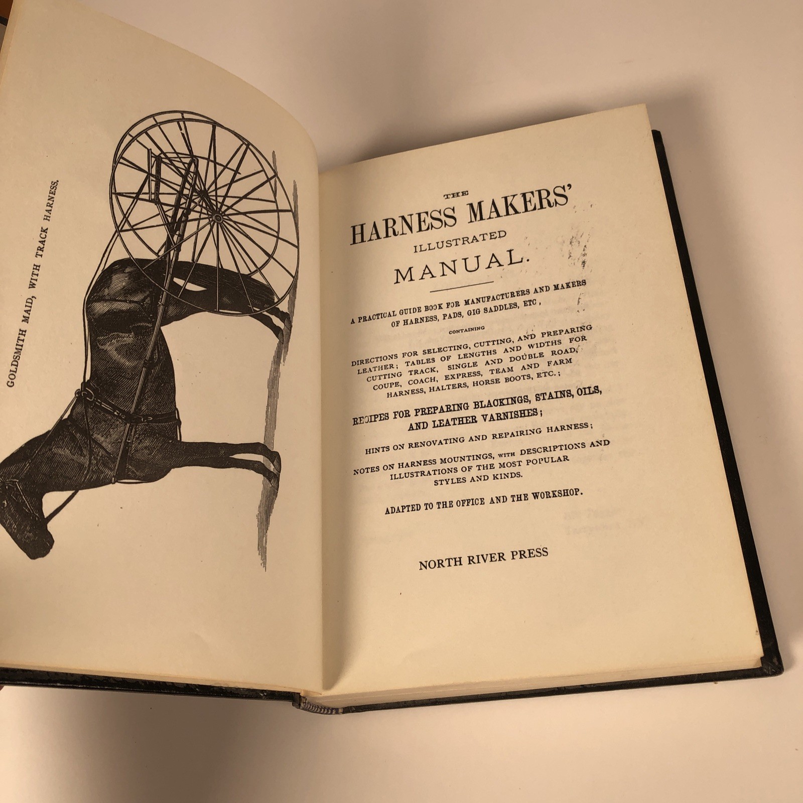 The Harness Makers&rsquo; Illustrated Manual – Faux Leather bound HC Facsimile Reprint