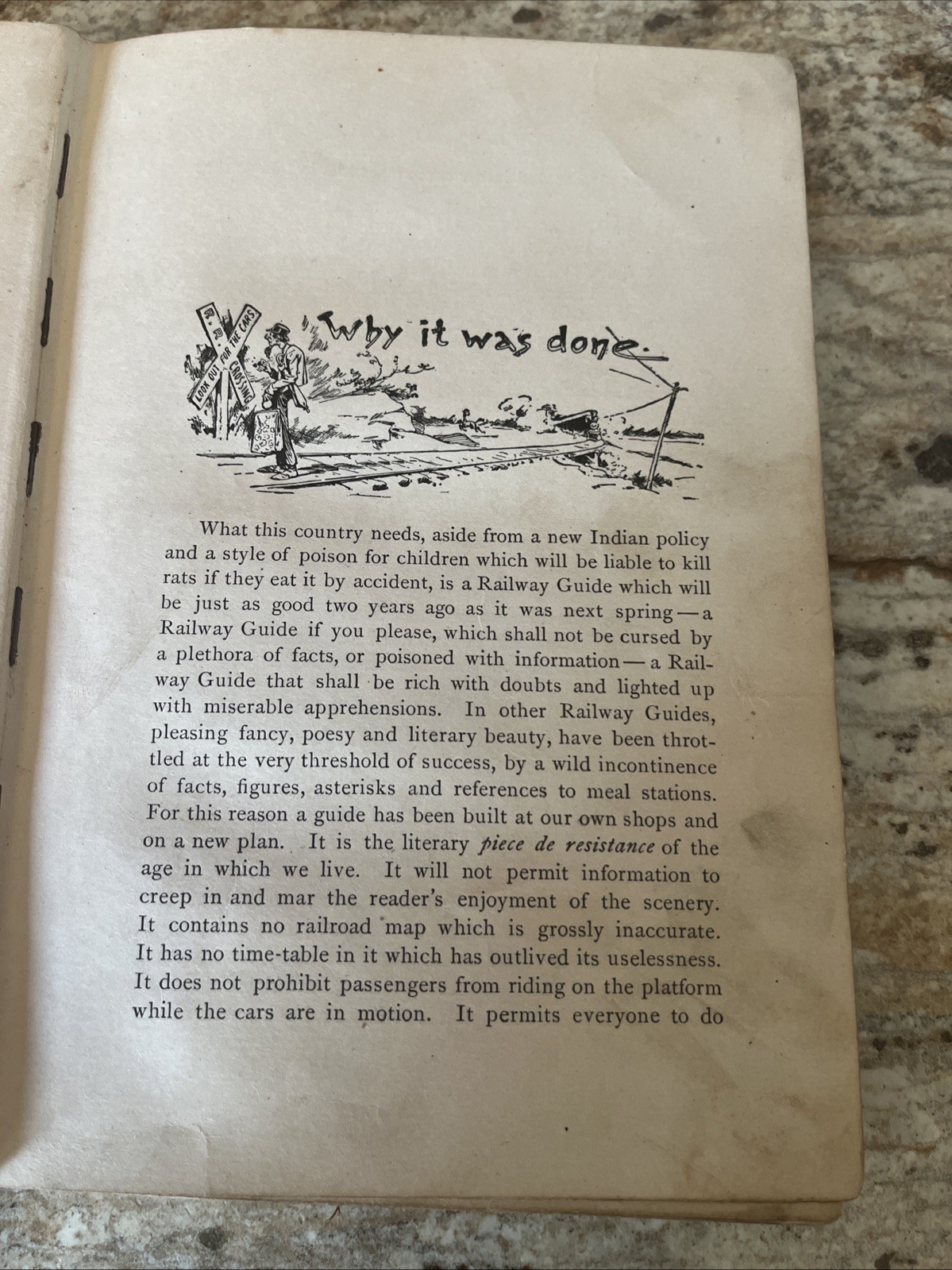 Antique Book Nye & Riley&rsquo;s Railway Guide 1888 – Edgar Nye & James Whitcomb Riley
