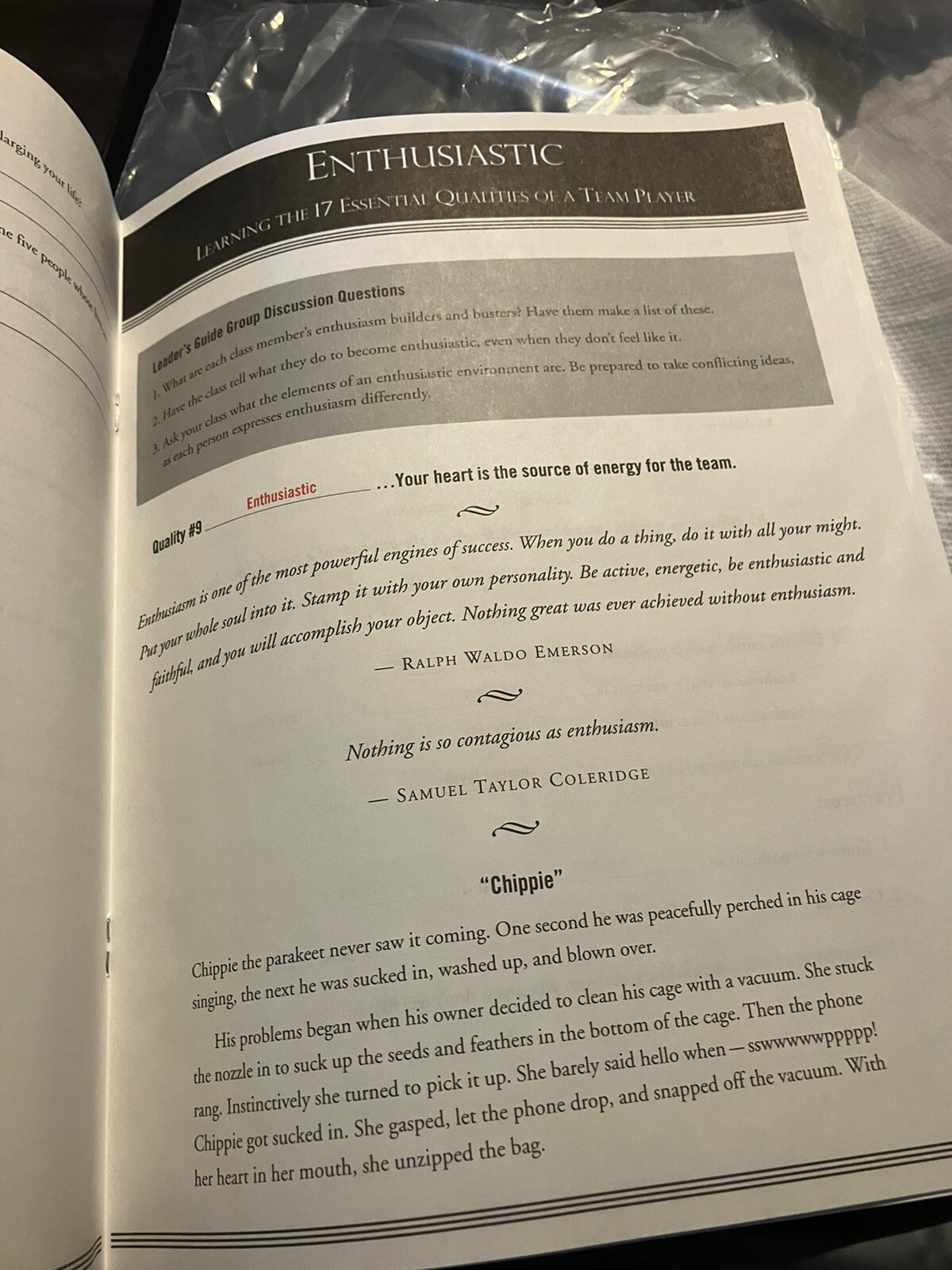 Learning the 17 Essential Qualities of a Team Player – Leader Guide