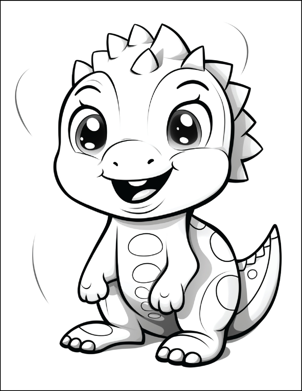 NEw Baby Dinosaur Coloring Book – Fun & 5. Spiral Bound Coloring Book
