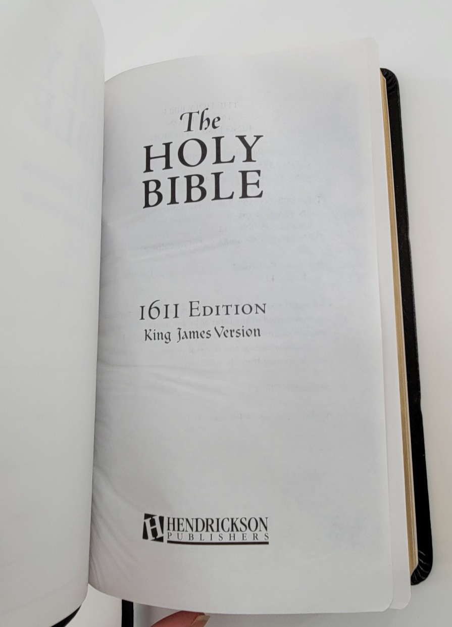 King James 1611 Edition Bible Genuine leather 400th Anniversary